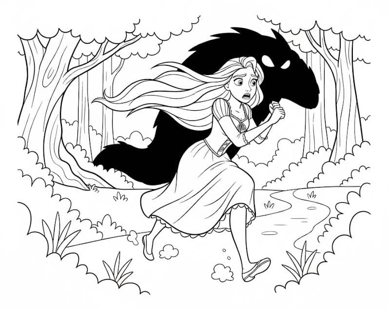 Na Vlásku zdarma pro děti omalovánka