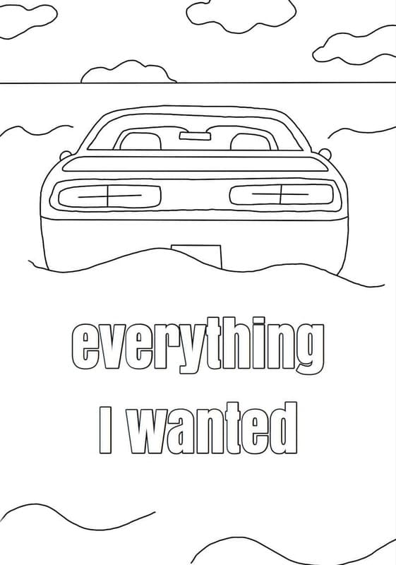 Nakreslete Billie Eilish tisknutelné omalovánka