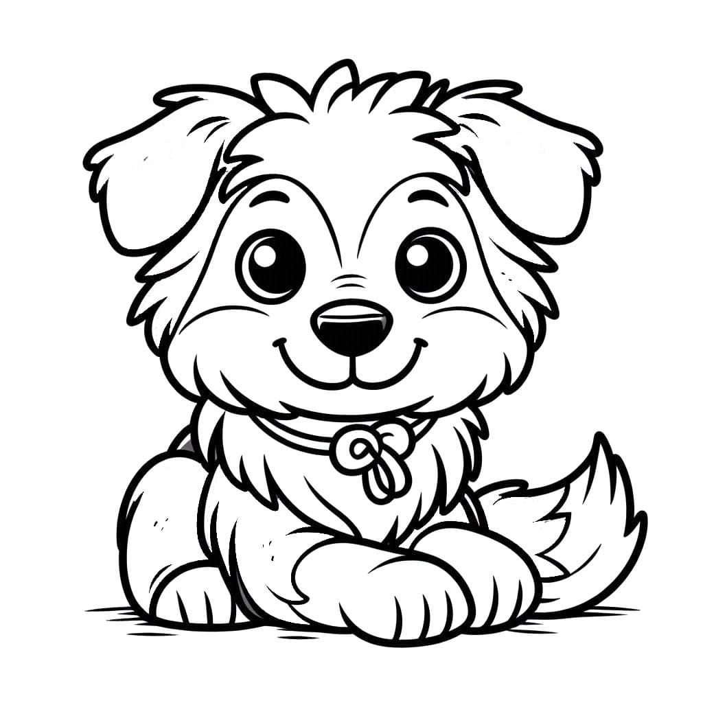 Nakreslete Border Kolie 1 omalovánka