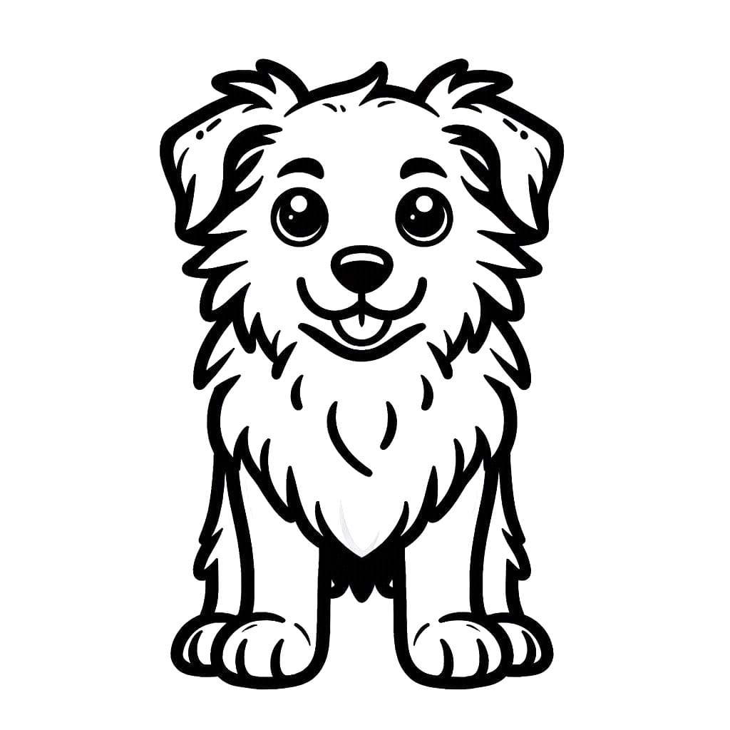 Nakreslete Border Kolie 2 omalovánka