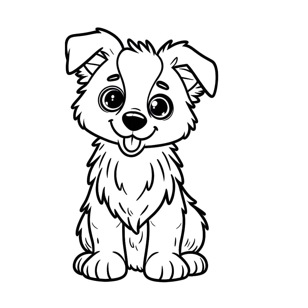 Nakreslete Border Kolie u dětí omalovánka