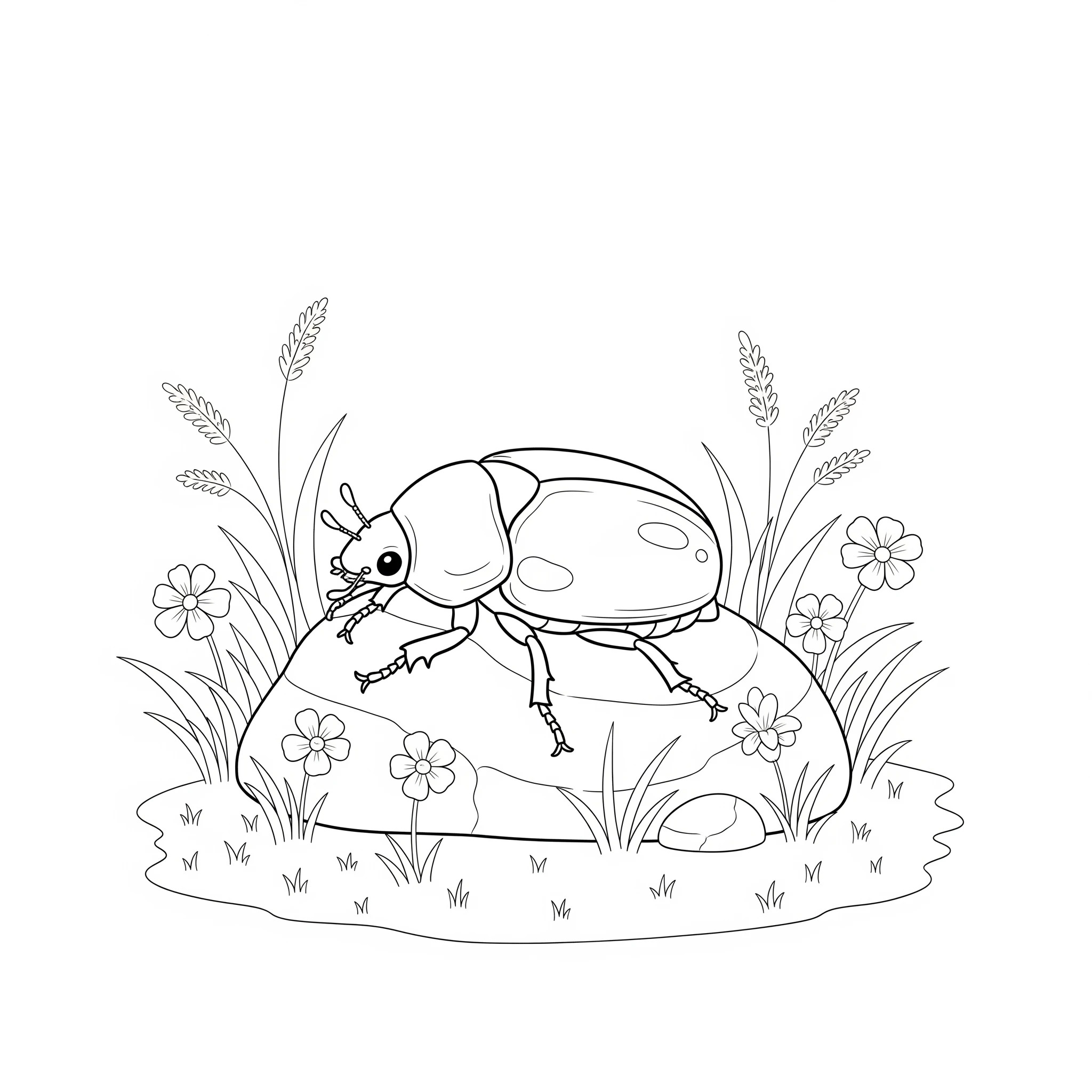 Nakreslete Brouk Hmyz omalovánka