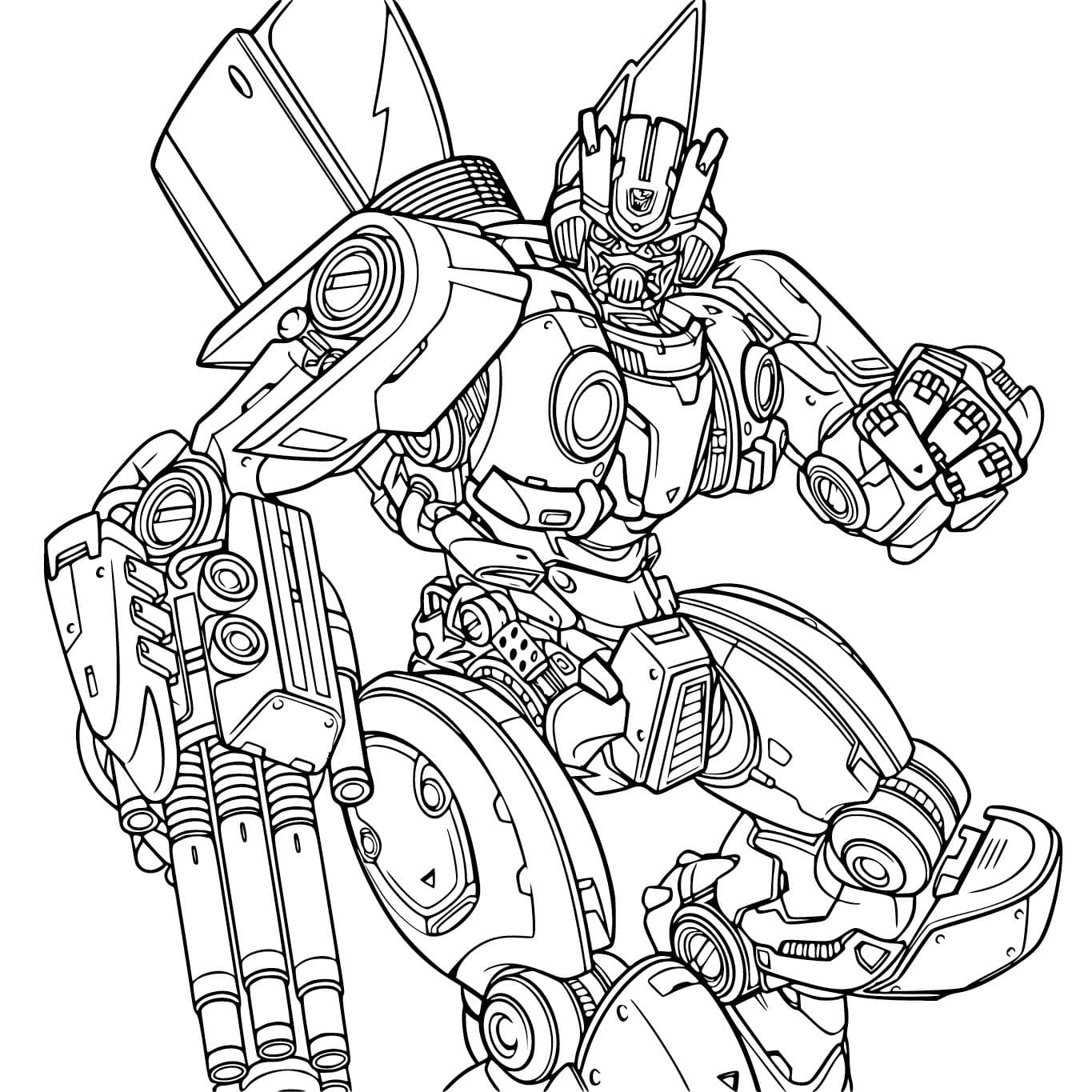 Nakreslete Bumblebee 1 omalovánka