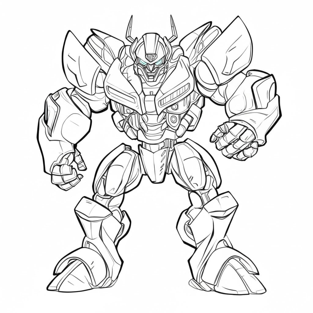 Nakreslete Bumblebee 6 omalovánka