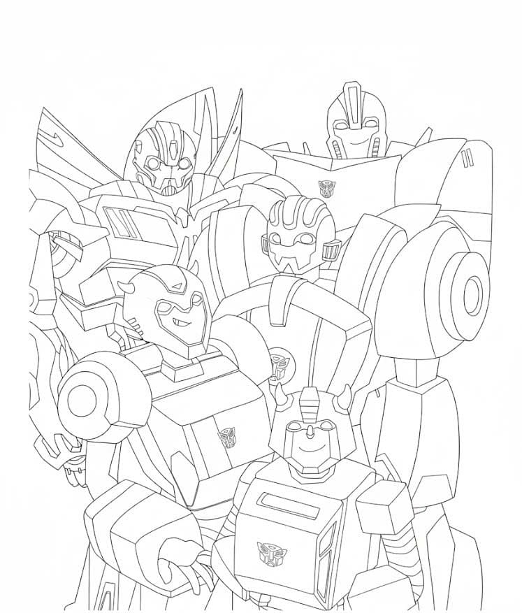 Nakreslete Bumblebee 7 omalovánka