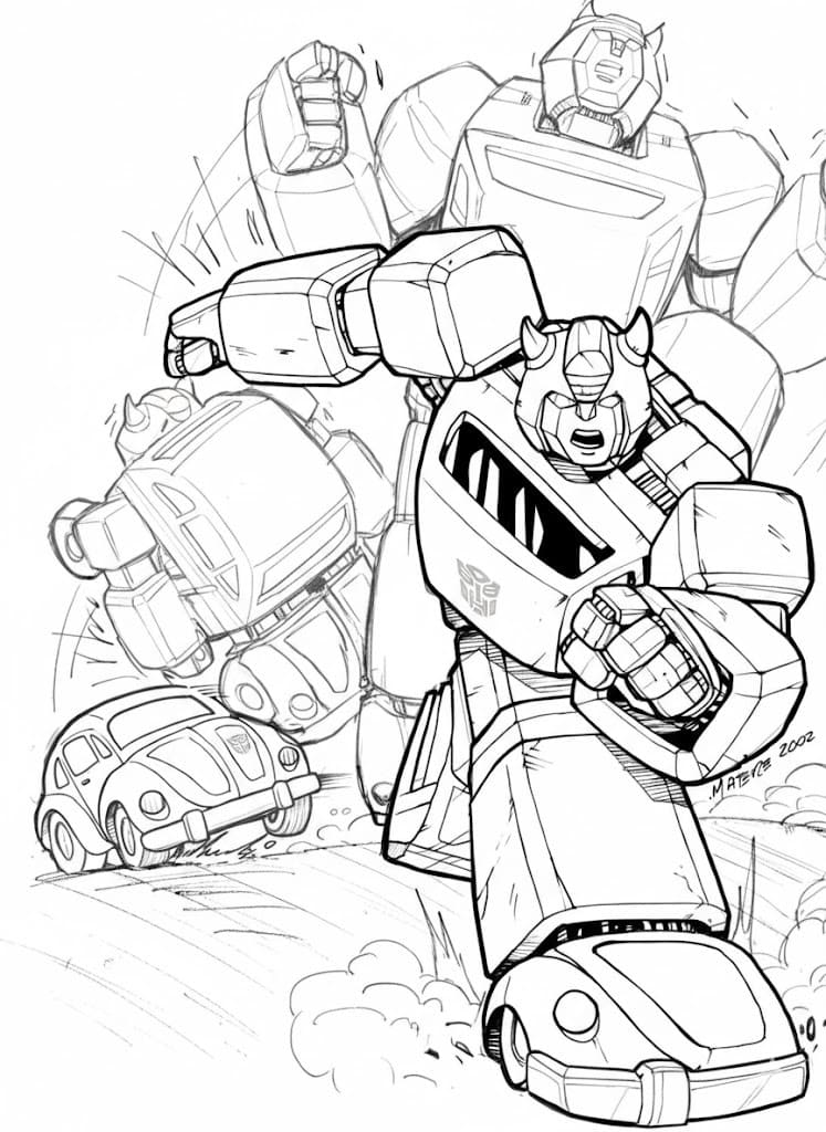 Nakreslete Bumblebee 8 omalovánka