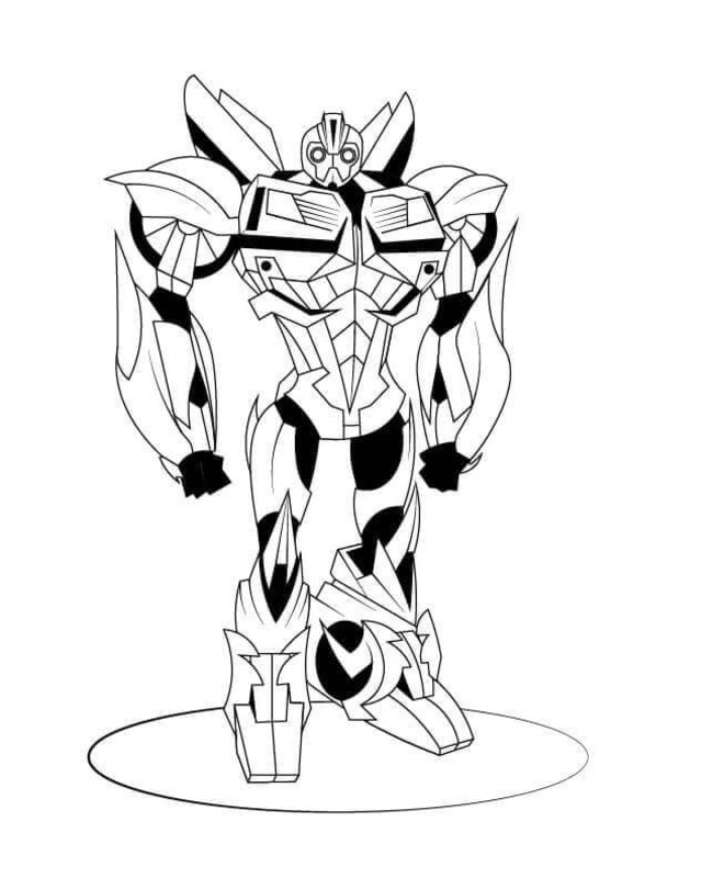 Nakreslete Bumblebee tisknutelné pro děti omalovánka