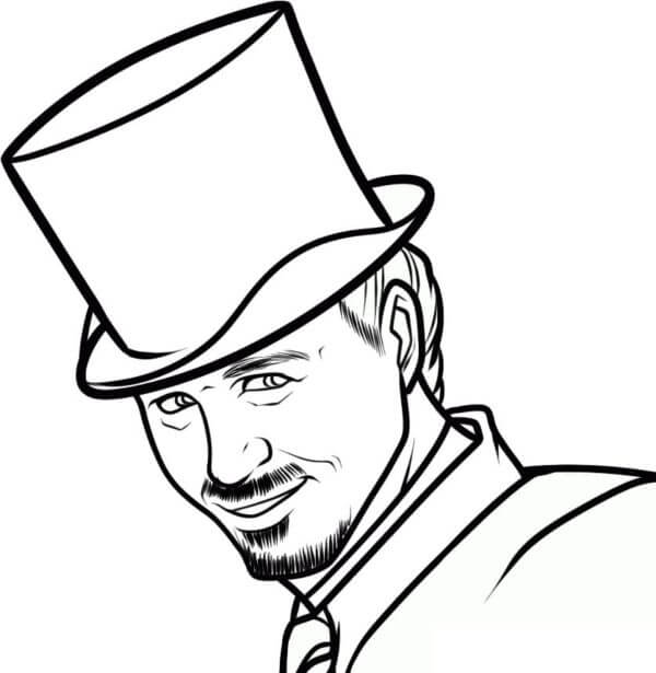 Nakreslete Čaroděj ze země pro děti omalovánka