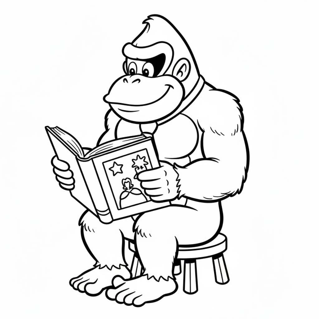 Nakreslete Donkey Kong 2 omalovánka