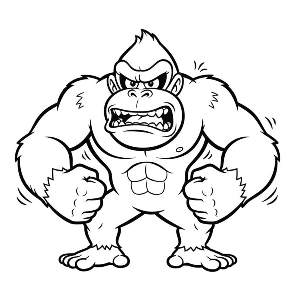 Nakreslete Donkey Kong 3 omalovánka