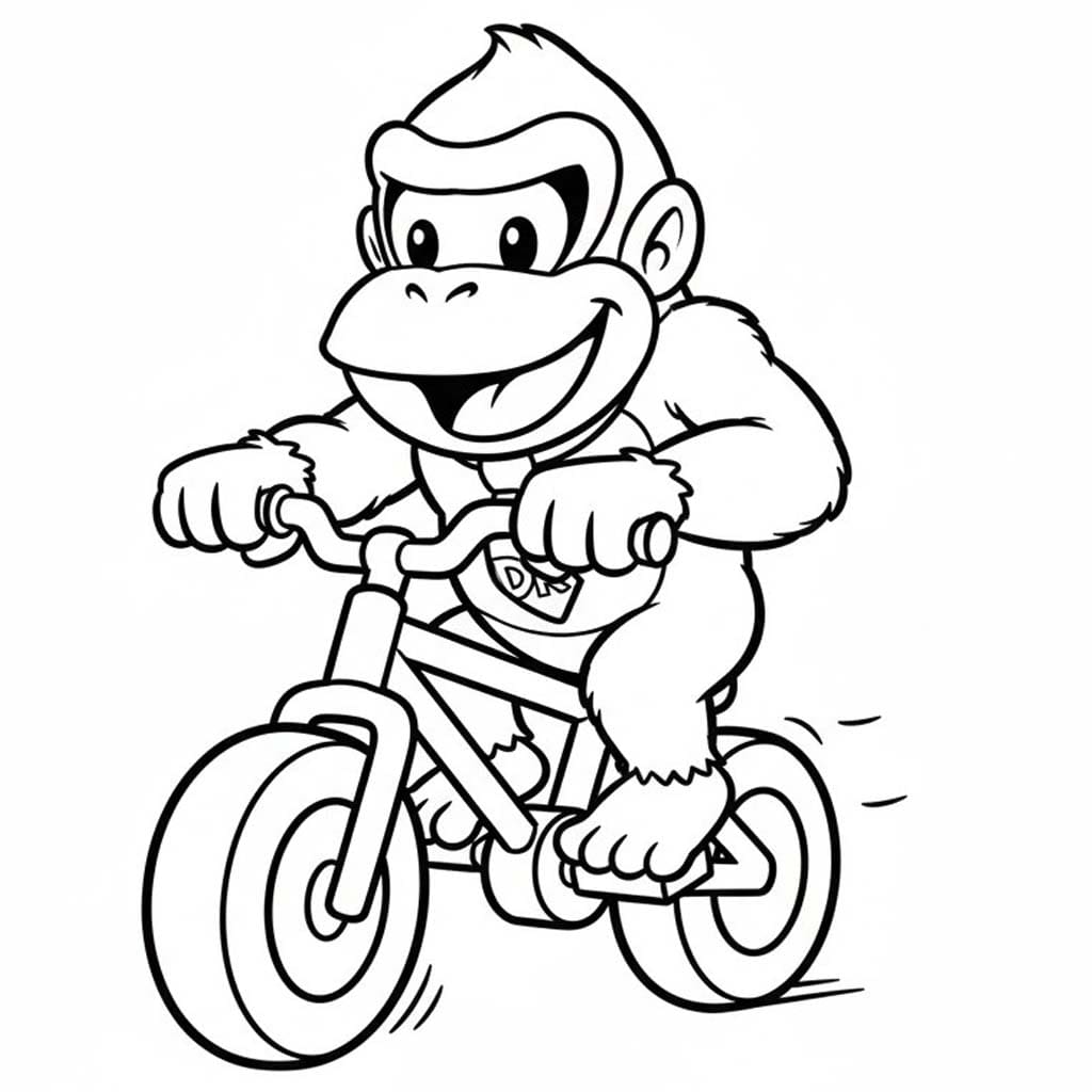 Nakreslete Donkey Kong tisknutelné omalovánka
