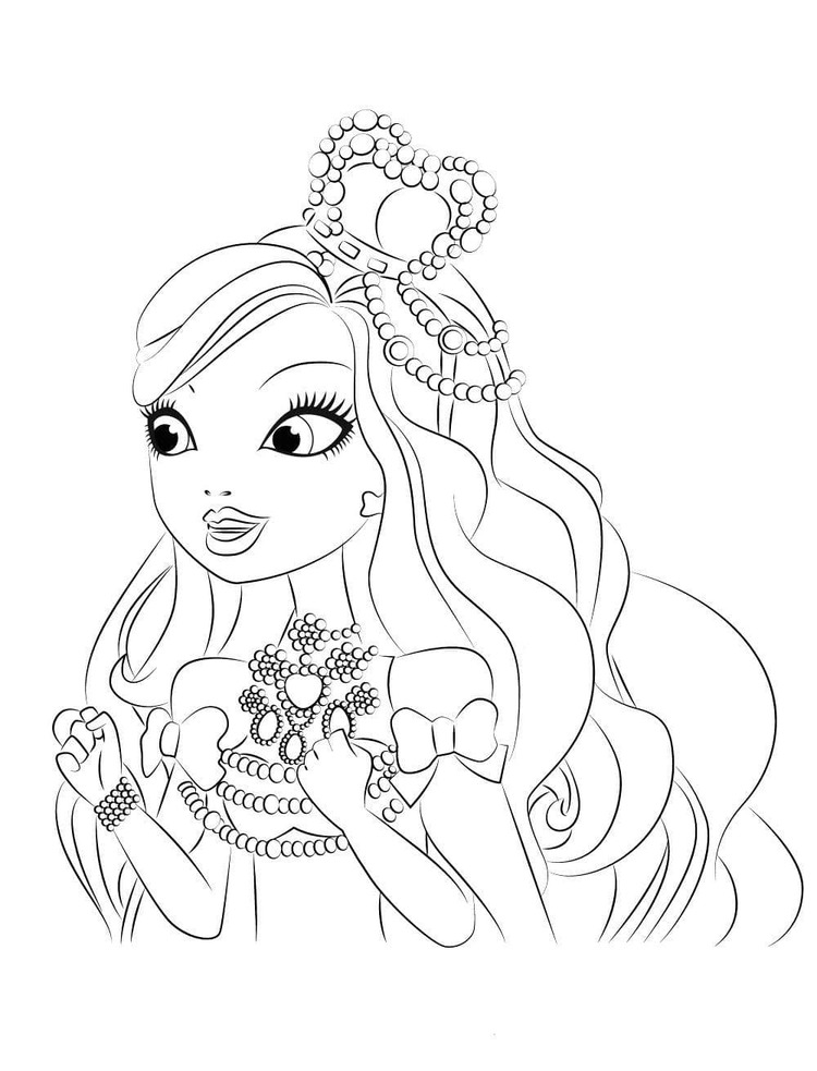 Nakreslete Ever After High 2 omalovánka