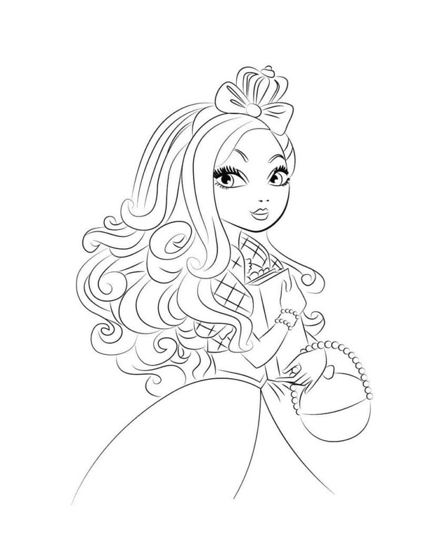 Nakreslete Ever After High 5 omalovánka