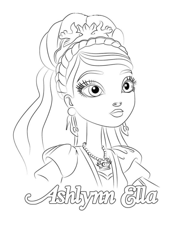 Nakreslete Ever After High 8 omalovánka