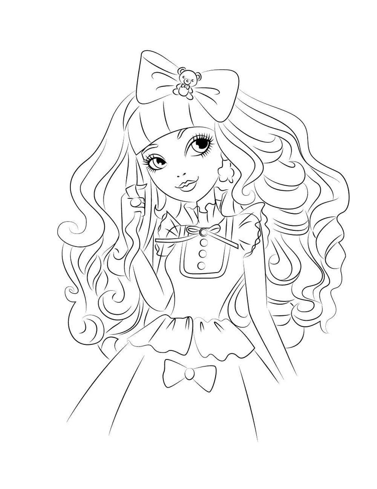 Nakreslete Ever After High k vytisknutí omalovánka
