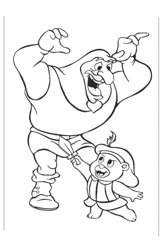 Nakreslete Gumídci k vytisknutí omalovánka