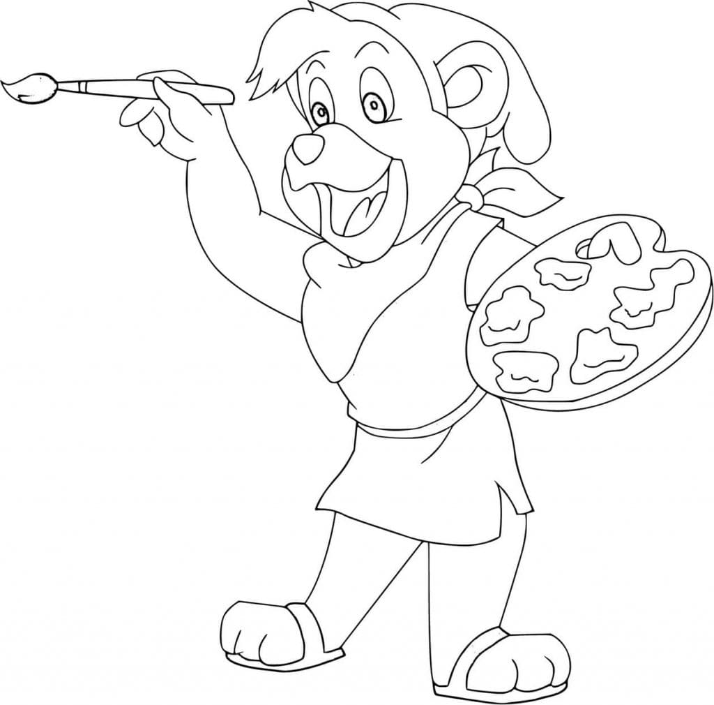 Nakreslete Gumídci prostý tisknutelné omalovánka