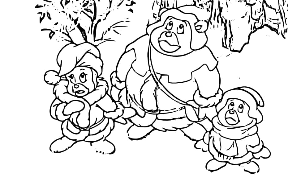 Nakreslete Gumídci zdarma prostý omalovánka