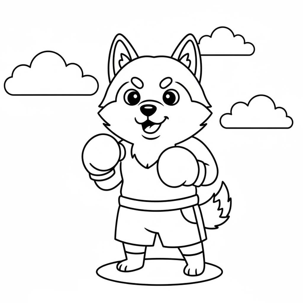 Nakreslete Husky k vytisknutí omalovánka