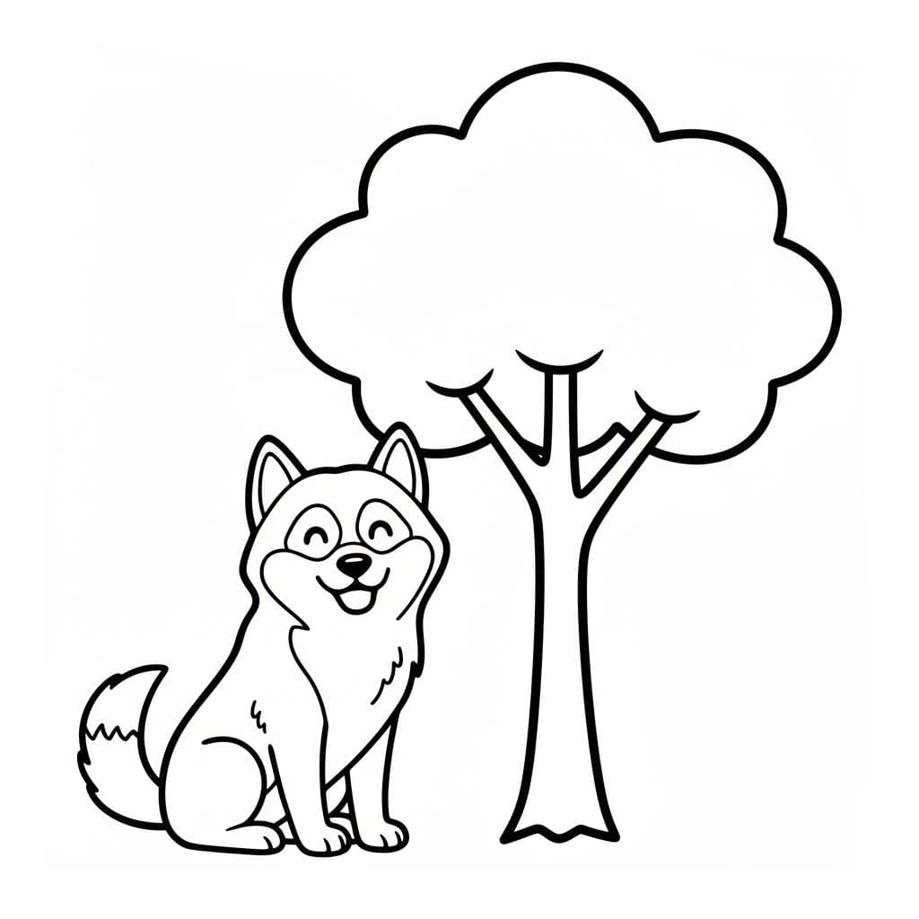 Nakreslete Husky základní omalovánka