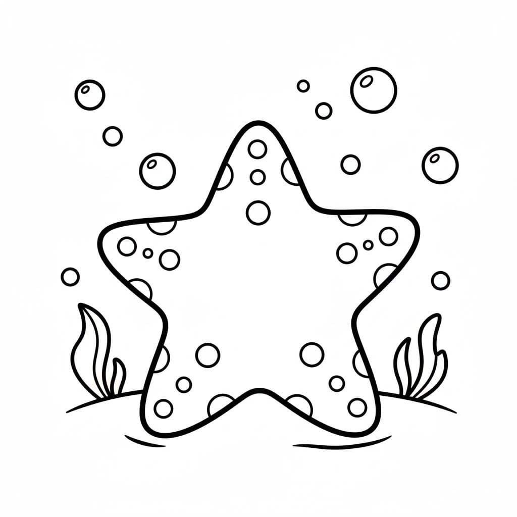 Nakreslete Hvězdice snadný u dětí omalovánka