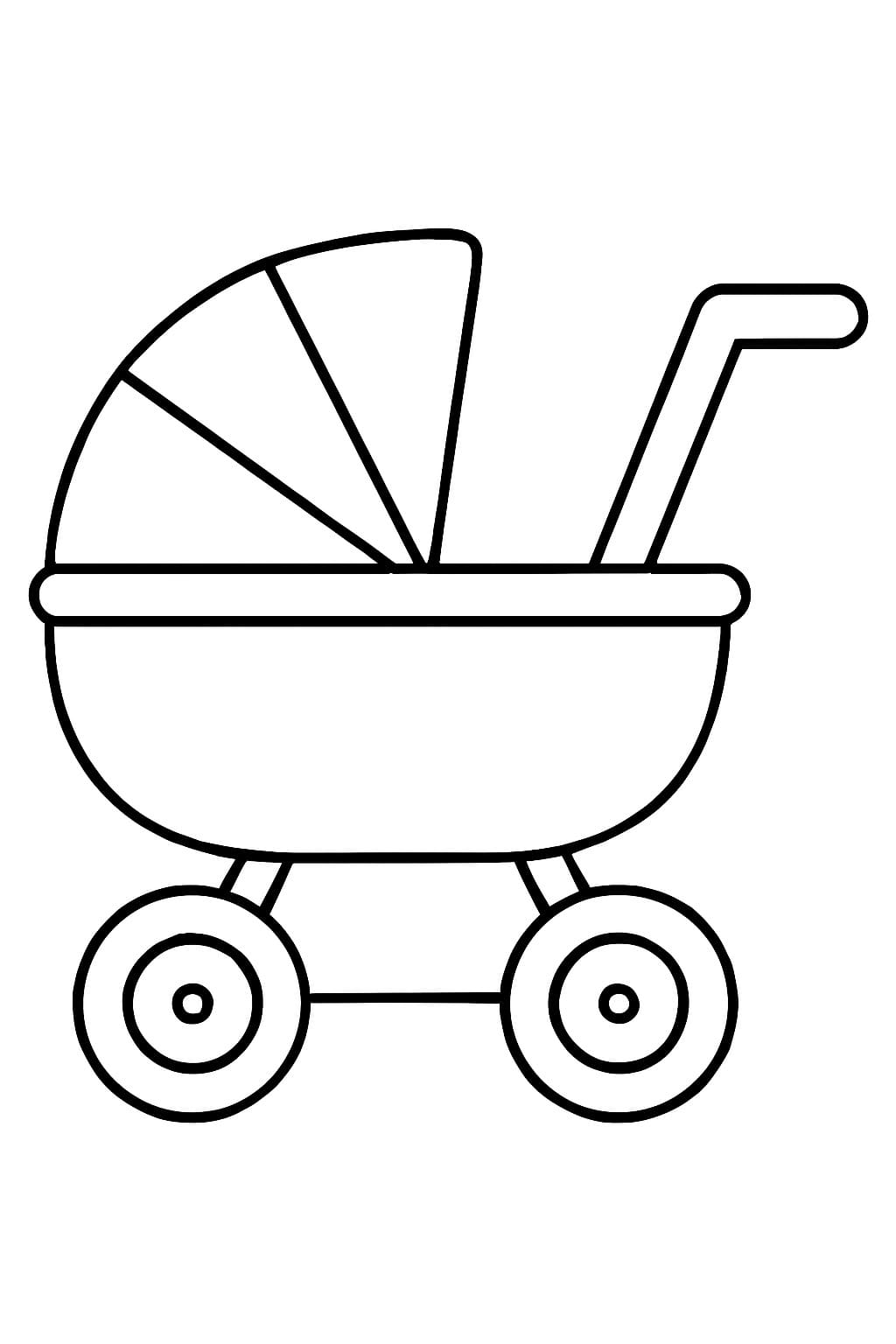 Kočárek omalovánky