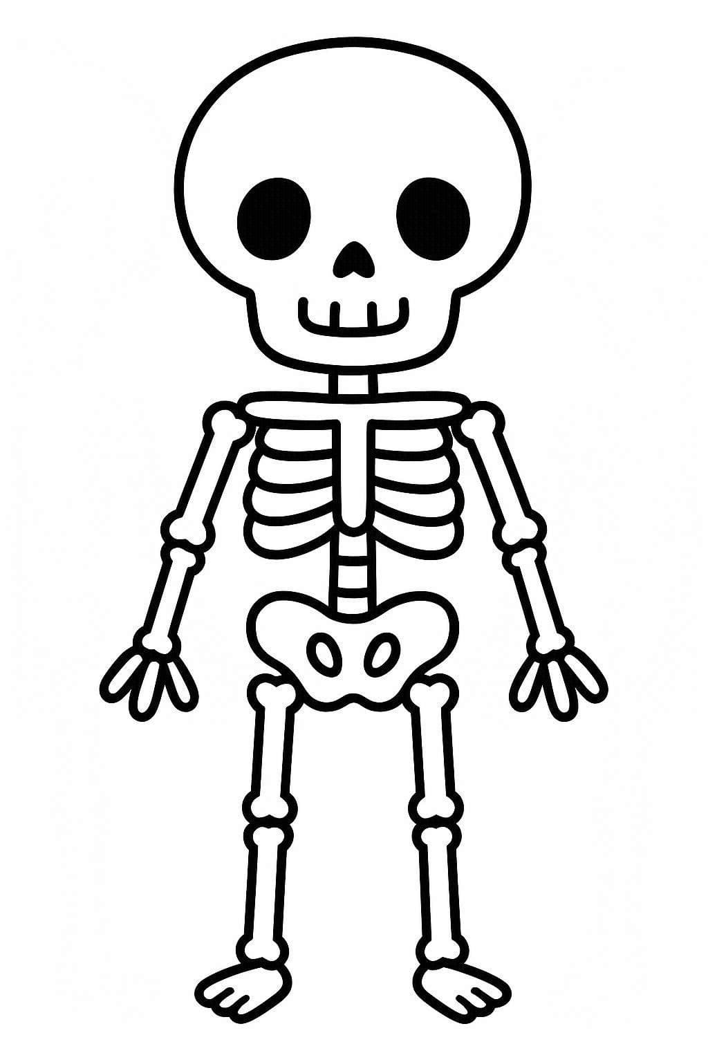 Kostra omalovánky