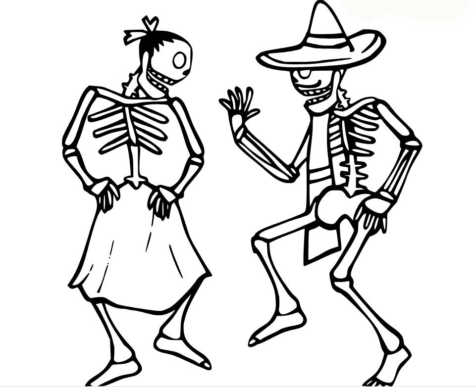 Nakreslete Kostra omalovánka