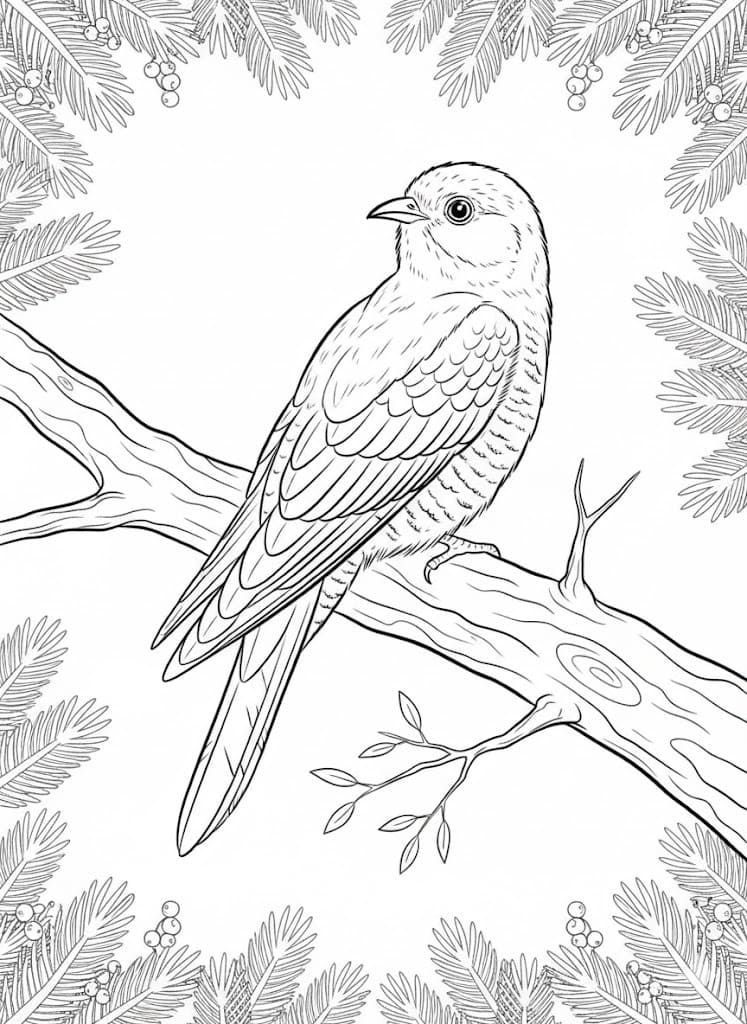 Nakreslete Kukačka snadný omalovánka