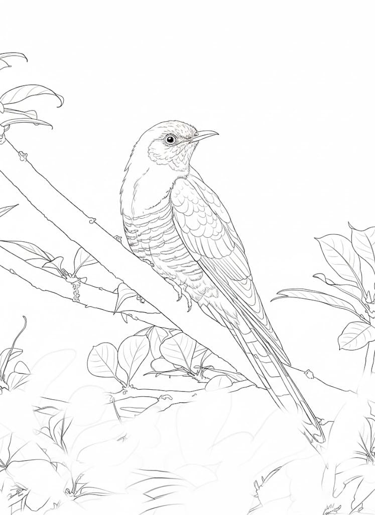 Nakreslete Kukačka omalovánka