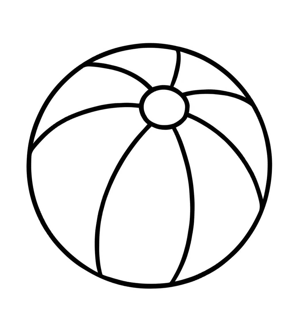 Nakreslete Míče zdarma prostý omalovánka