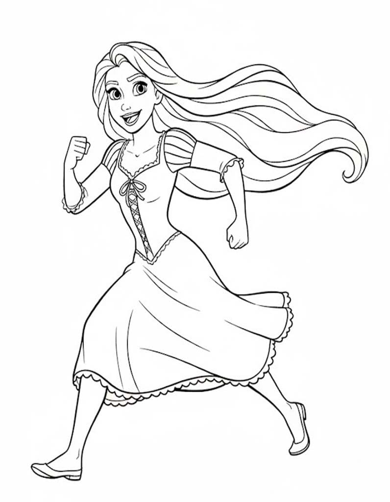 Nakreslete Na Vlásku prostý omalovánka