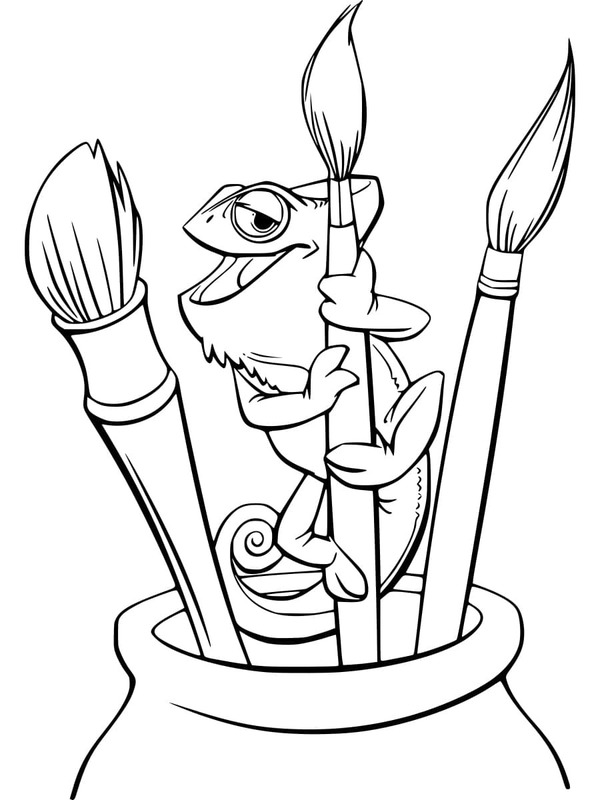 Nakreslete Na Vlásku zdarma základní omalovánka