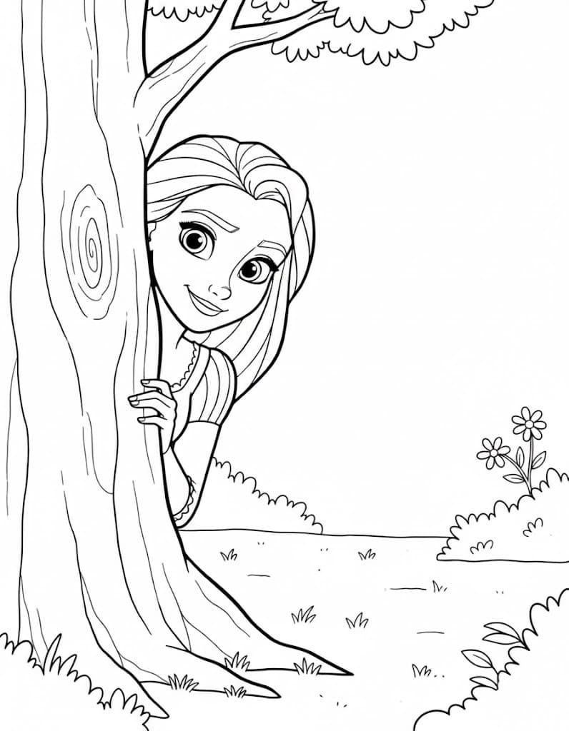 Nakreslete Na Vlásku zdarma omalovánka