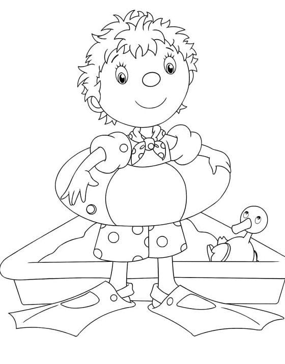 Nakreslete Noddy 1 omalovánka