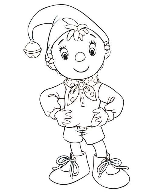 Nakreslete Noddy 4 omalovánka