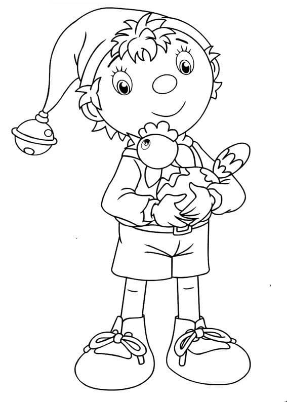 Nakreslete Noddy 5 omalovánka