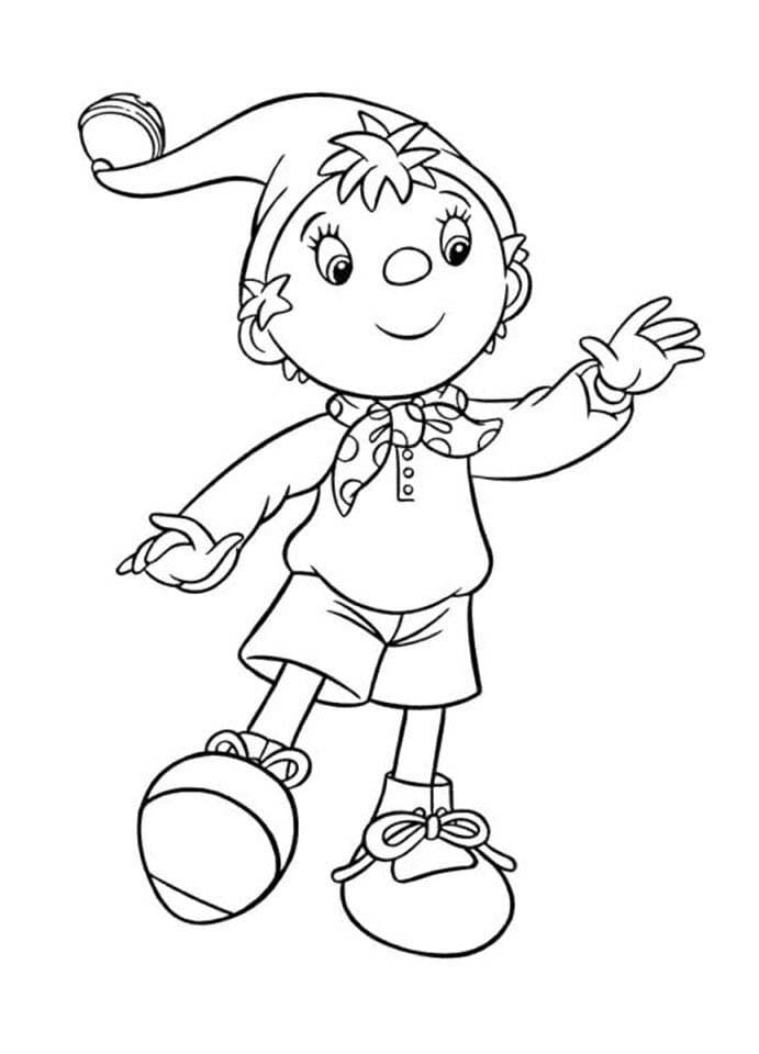 Nakreslete Noddy 6 omalovánka