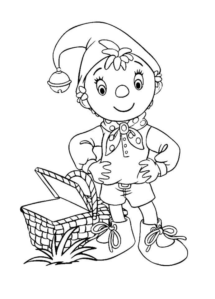 Nakreslete Noddy 7 omalovánka