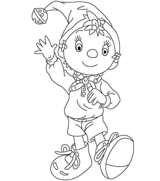 Nakreslete Noddy pro děti omalovánka