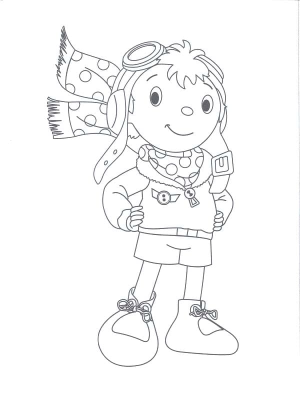 Nakreslete Noddy snadný omalovánka