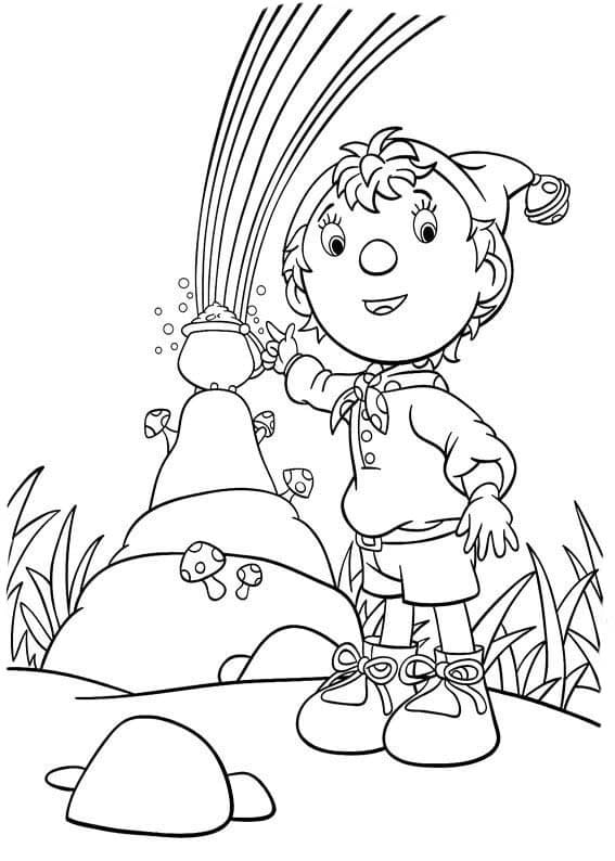 Nakreslete Noddy tisknutelné omalovánka