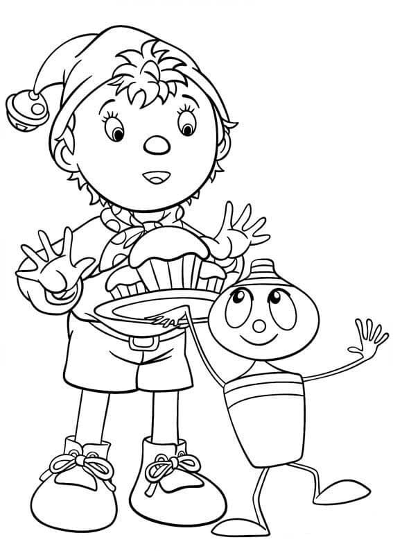 Nakreslete Noddy základní tisknutelné omalovánka