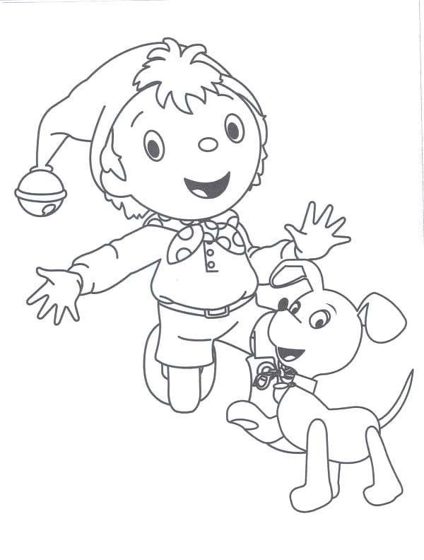 Nakreslete Noddy základní omalovánka