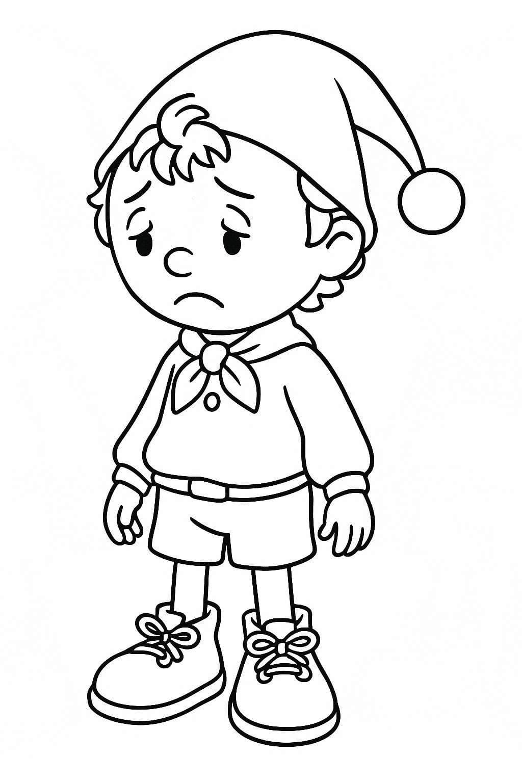 Nakreslete Noddy zdarma snadný omalovánka