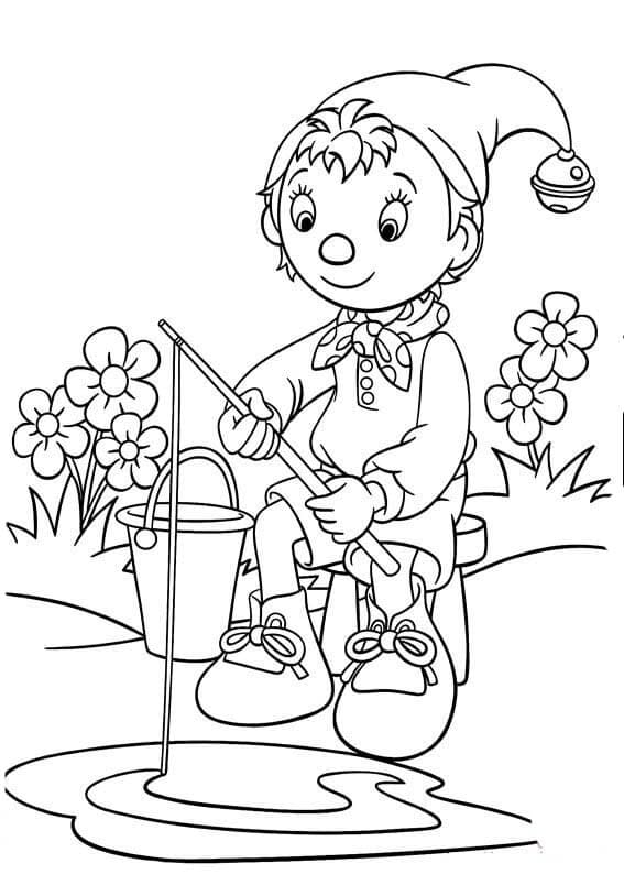 Nakreslete Noddy zdarma základní omalovánka