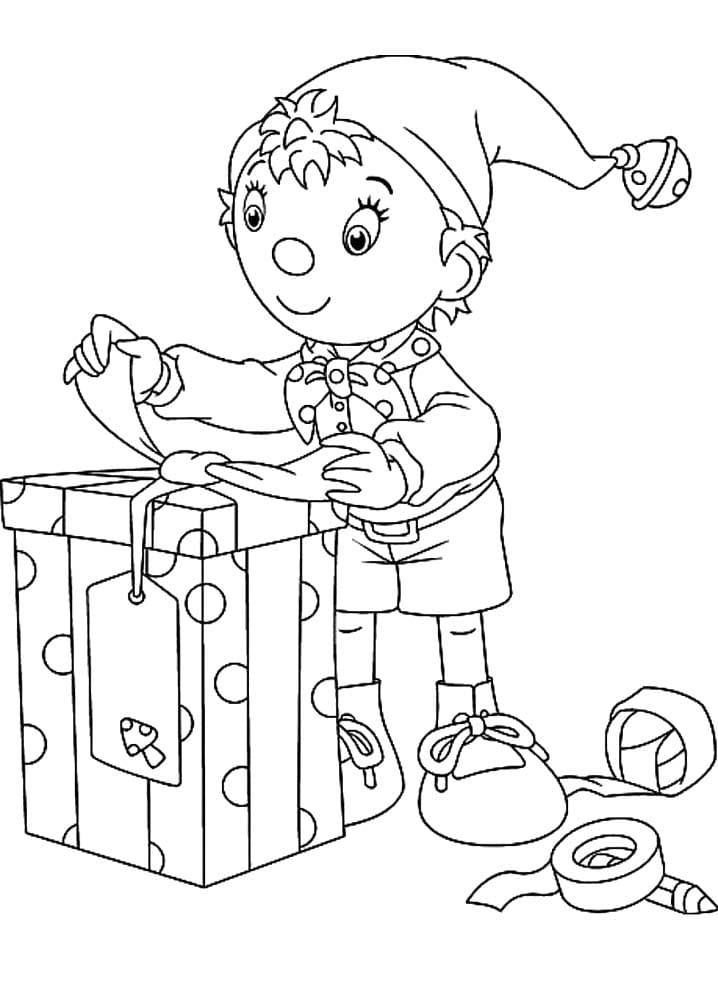 Nakreslete Noddy zdarma omalovánka