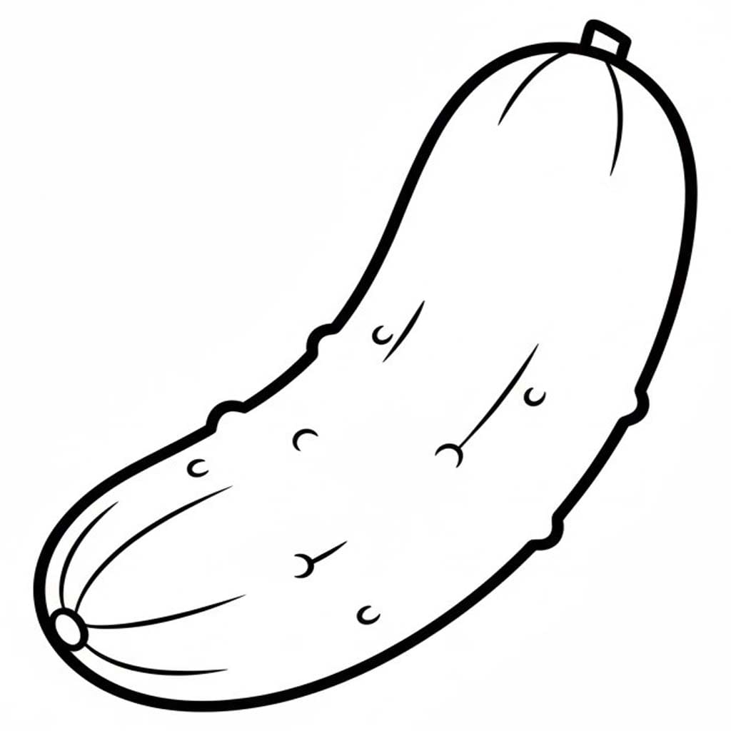 Nakreslete Okurka k vytisknutí omalovánka