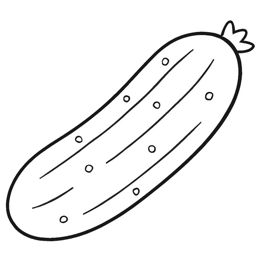 Nakreslete Okurka snadný omalovánka