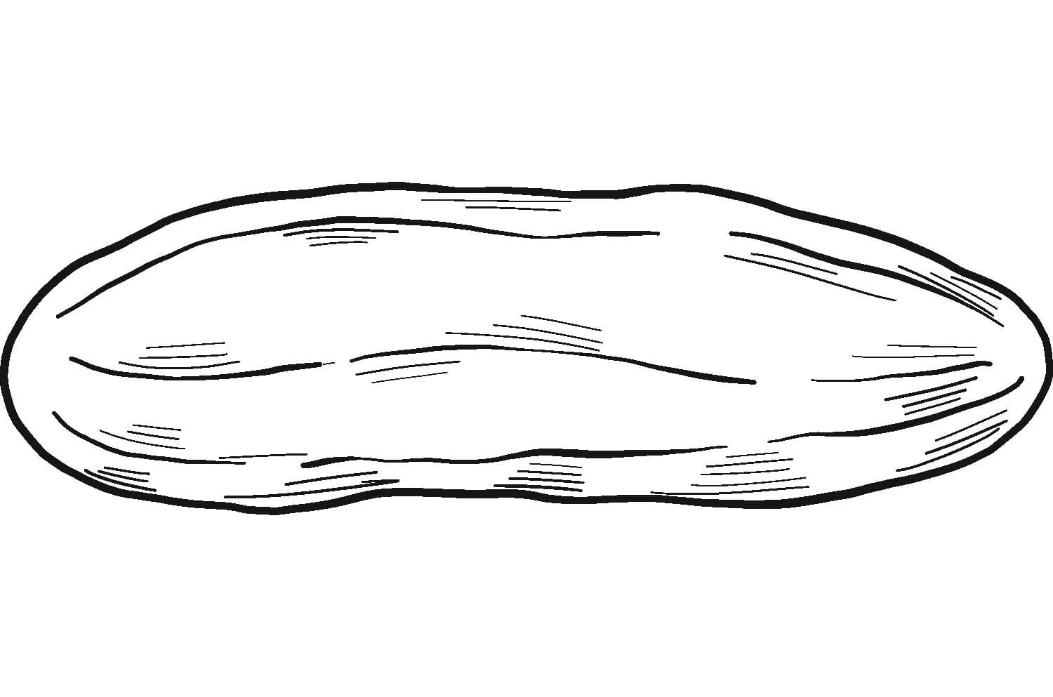 Nakreslete Okurka tisknutelné pro děti omalovánka